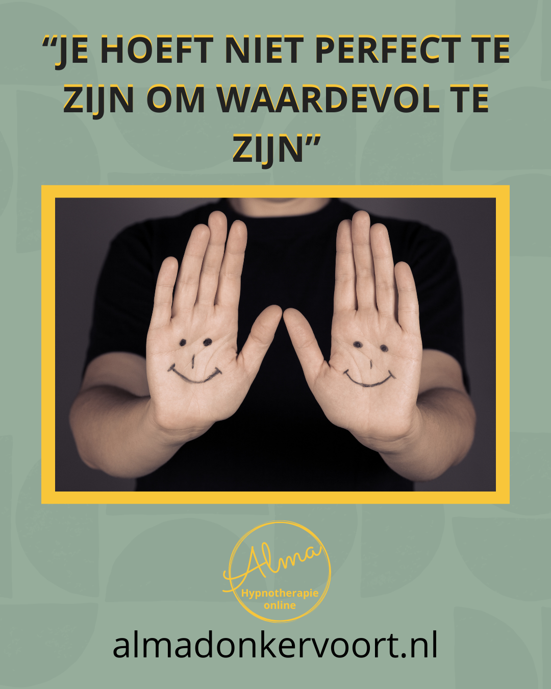 je hoeft niet perfect te zijn om waardevol te zijn