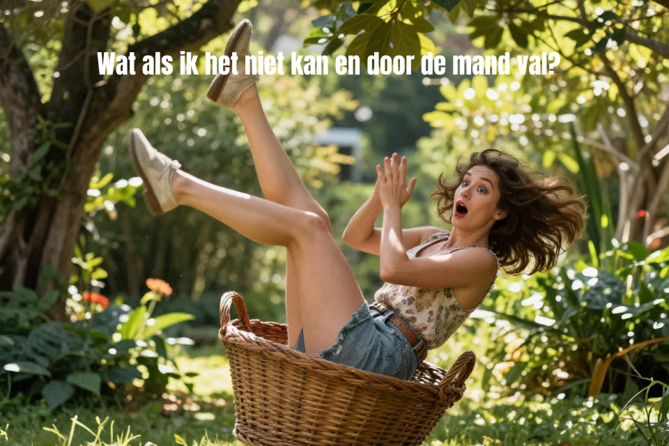 Wat als ik het niet kan en door de mand val